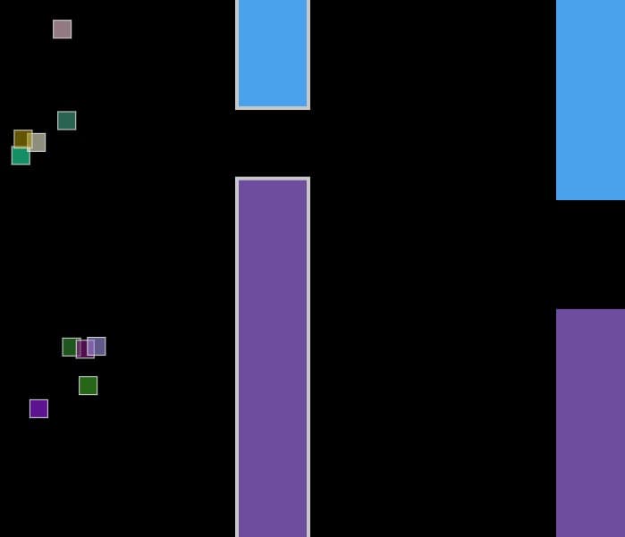 An image of the a neural network playing a game